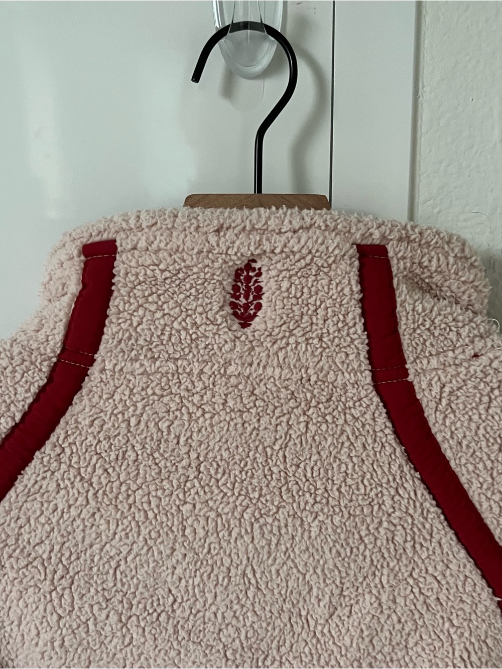 Free People Mountain High Half Zip Fleece Pullover - Ballet Slipper Pink - Picture 6 of 8